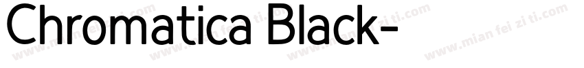 Chromatica Black字体转换